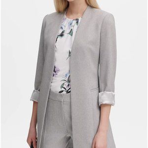 NWT Calvin Klein Open-Front Twill Blazer